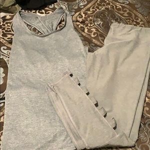 Large lululemon top and bottom.